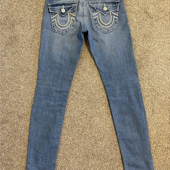 Y2K‎ True Religion Women's Lowrise Skinny Denim Jeans Size 27 - Picture 9 of 10